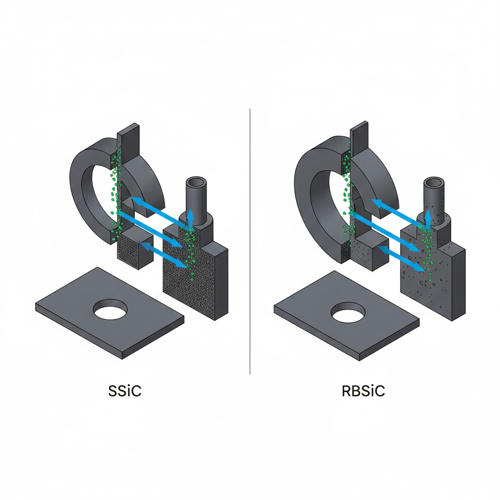 Sintered Vs Reaction Bonded Silicon Carbide In High Wear Applications
