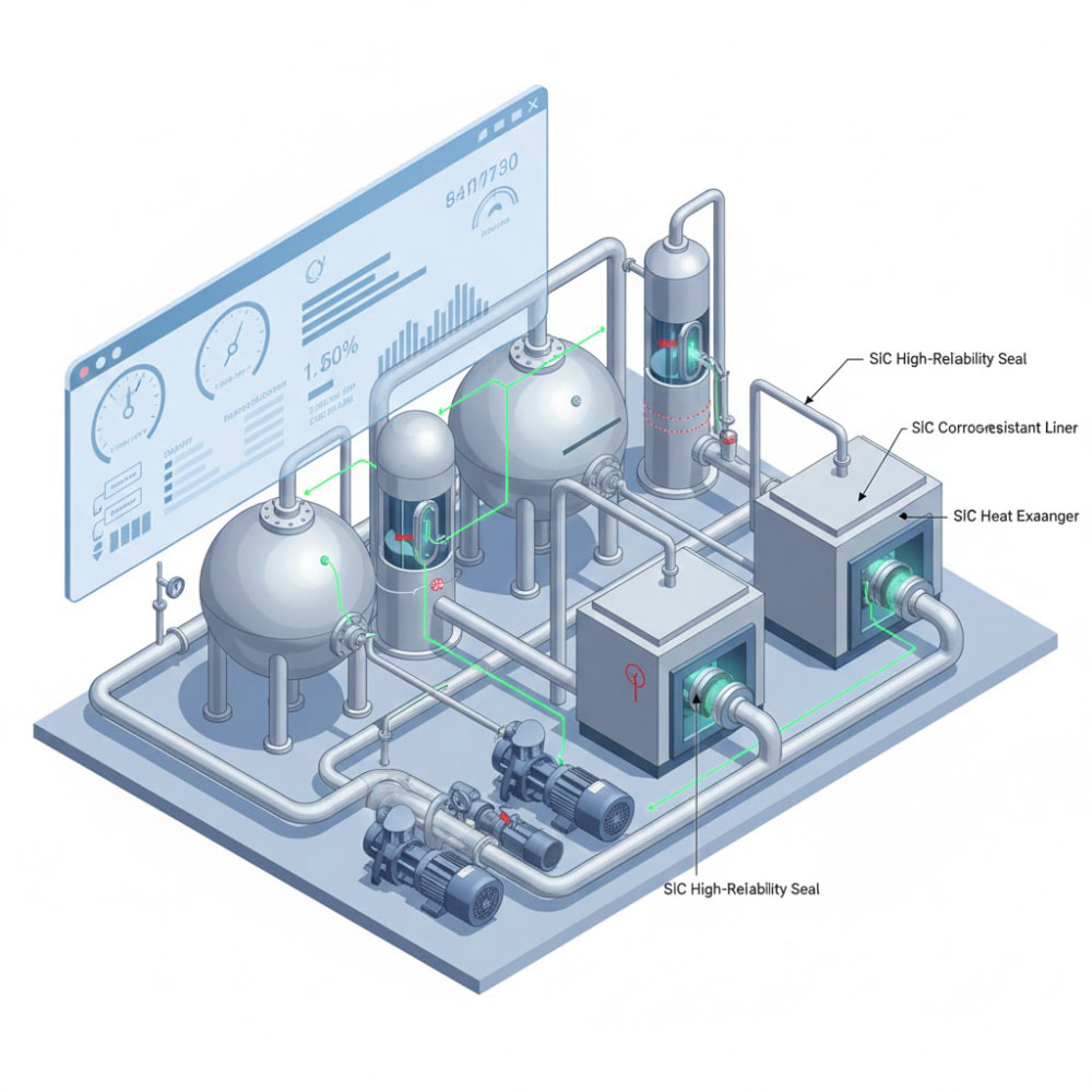 how silicon carbide ceramics improve MTBF in critical process equipment