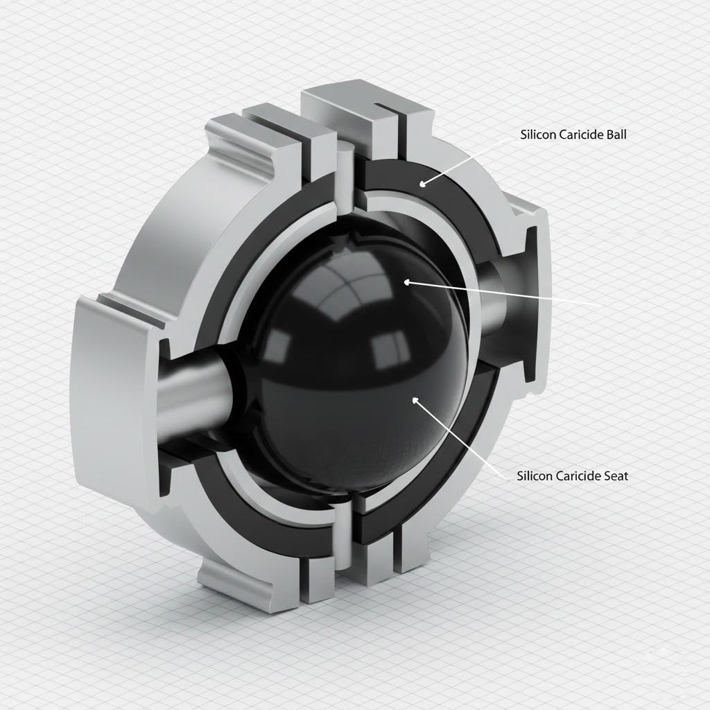 Silicon Carbide Ceramic Coatings For Valves And Flow Control Components